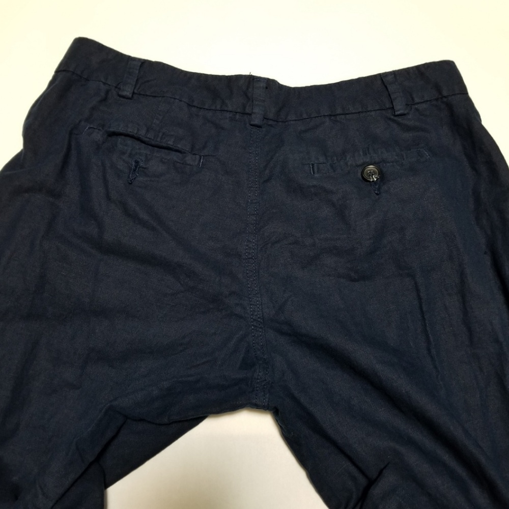 Banana Republic Dark Blue Linen Blend Pants - Picture 2 of 7